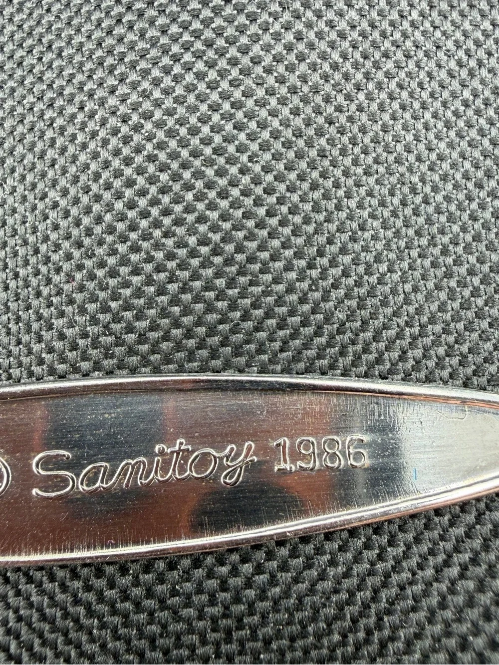 Vintage 1986 Sanitoy Stainless Baby Spoon Japan utensils 5.5”